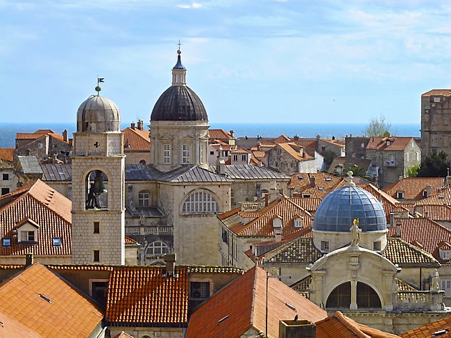 Dubrovnik's domed churches. (Amy Laughinghouse)